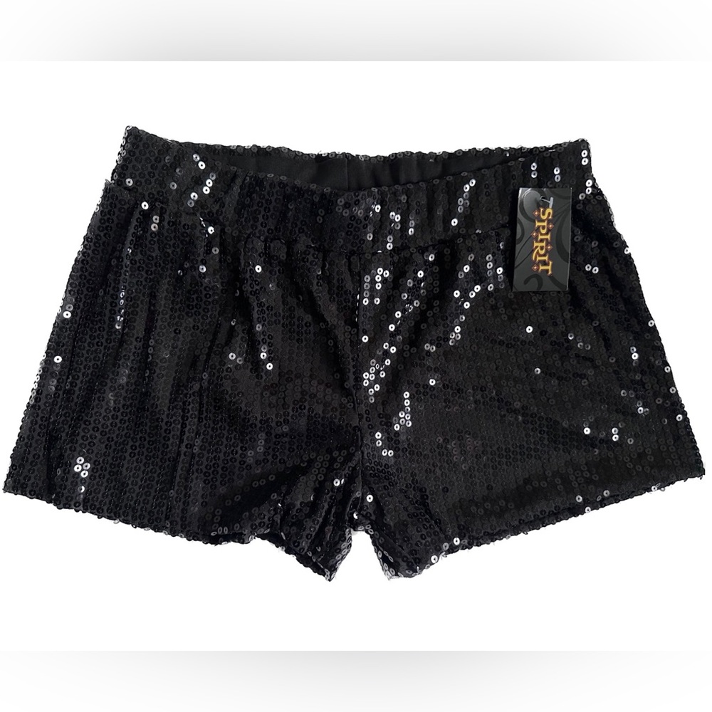 NWT Spirit Sequin Mini Shorts Sexy Club Dazzle Rave Diva Costume Lined Size M/L
